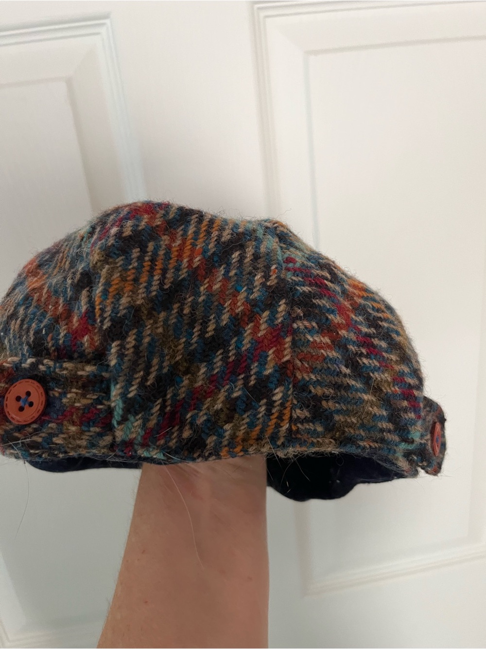 Grevi SzM Made it Italy Unisex Multicolor Tweed Cap - Picture 5 of 7